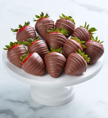 Chocolate Strawberries Plain Half Dozen