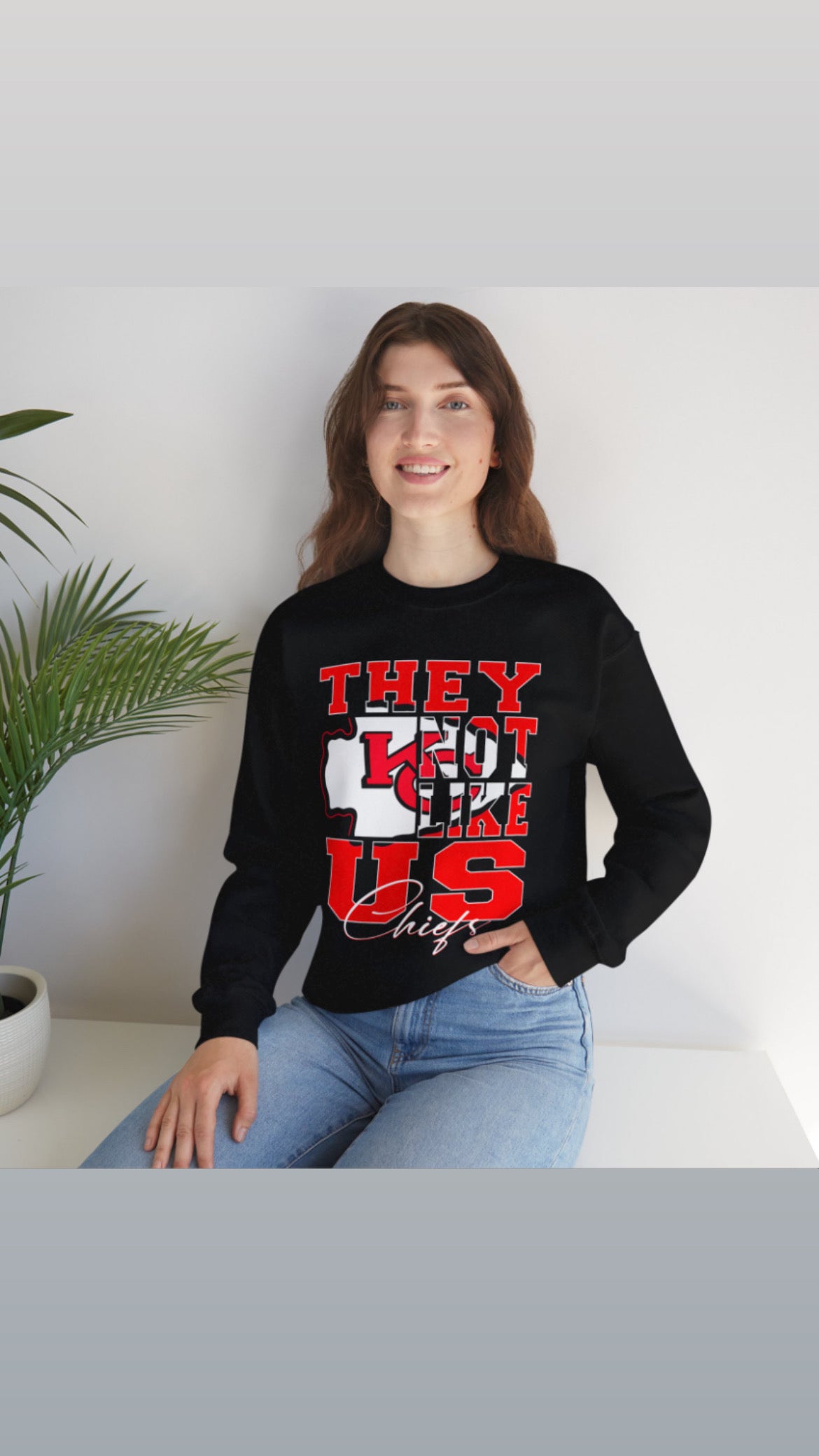 They Not Like Us" KC Chiefs Hoodie/Sweatshirt