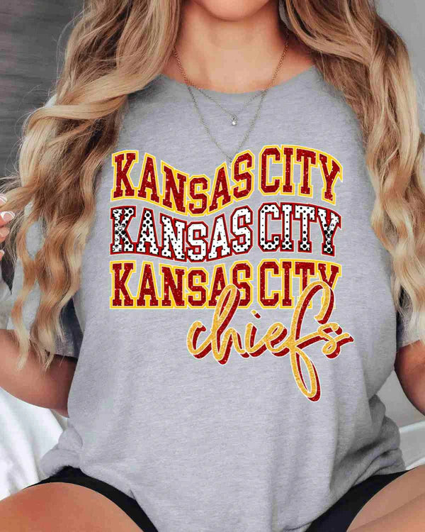 Kansas City Chiefs Swerve Word Tshirt