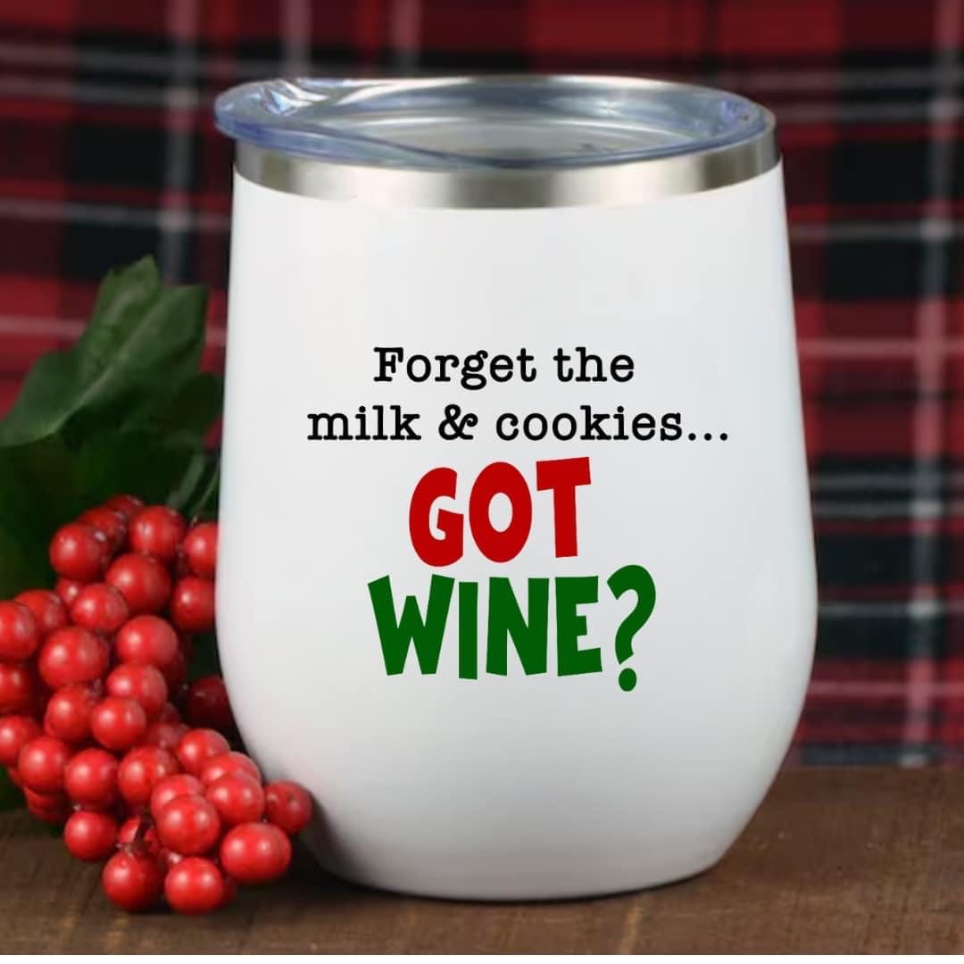 Christmas Wine Tumblers