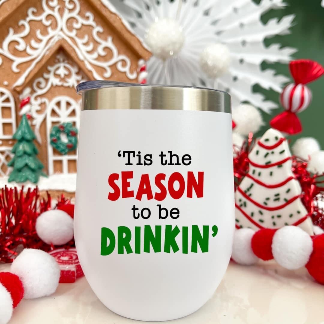 Christmas Wine Tumblers